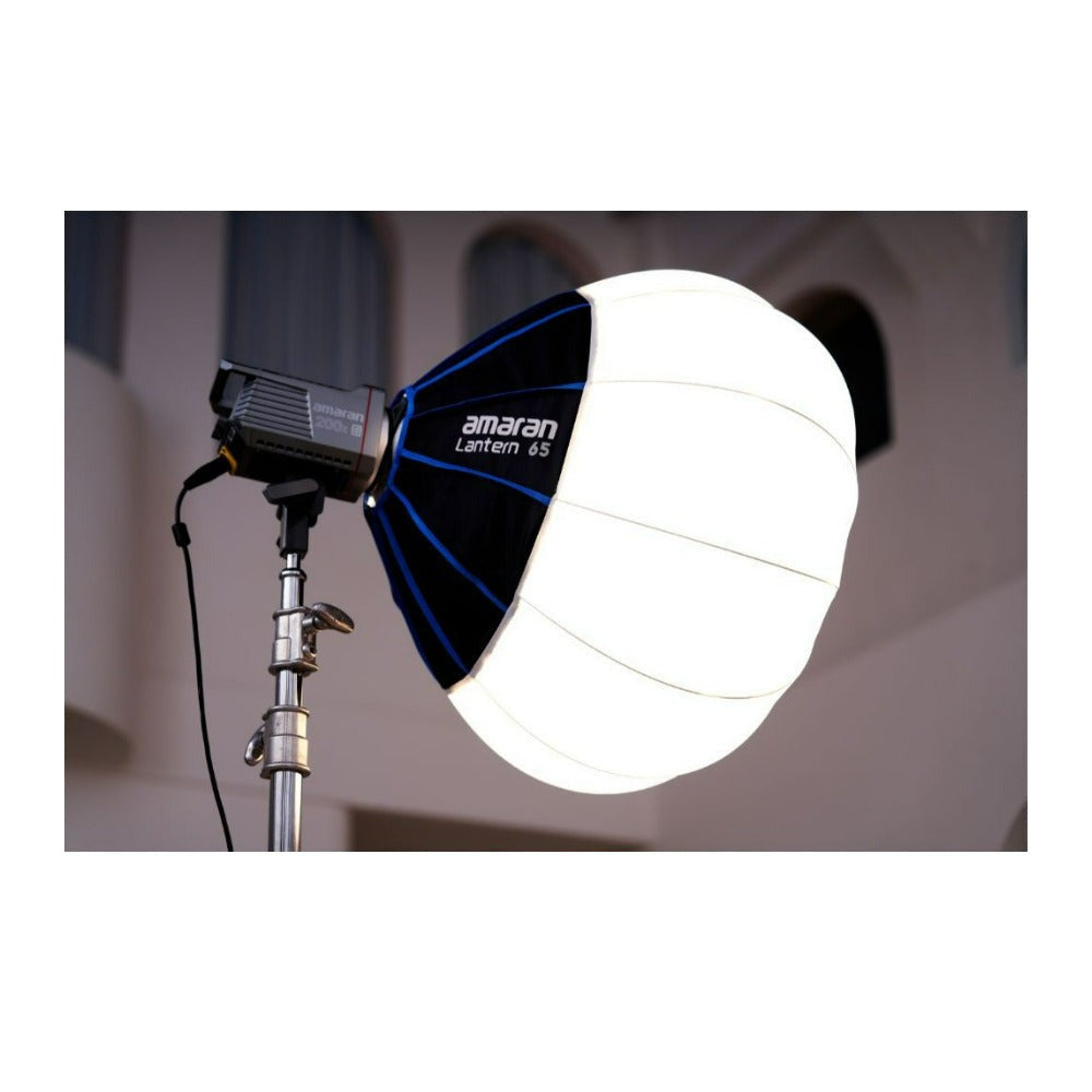Amaran Ray 660W Full-Color COB Video Light Bundle with 2-Feet Lantern 65 Softbox