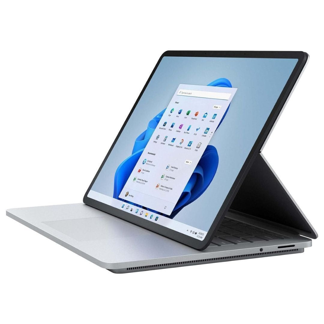 Microsoft Surface Laptop Studio, 14.4" Touch, Intel Core i5-11300H, 16GB RAM, 512GB SSD (Platinum) (Certified Refurbished)