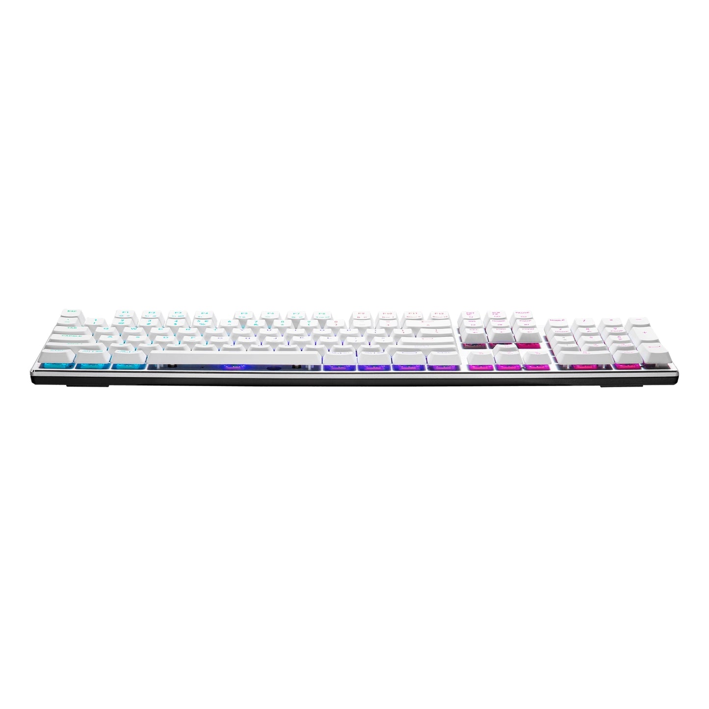 Cooler Master SK652 Gaming Keyboard with Brown Switches, USB-C (Silver/White)