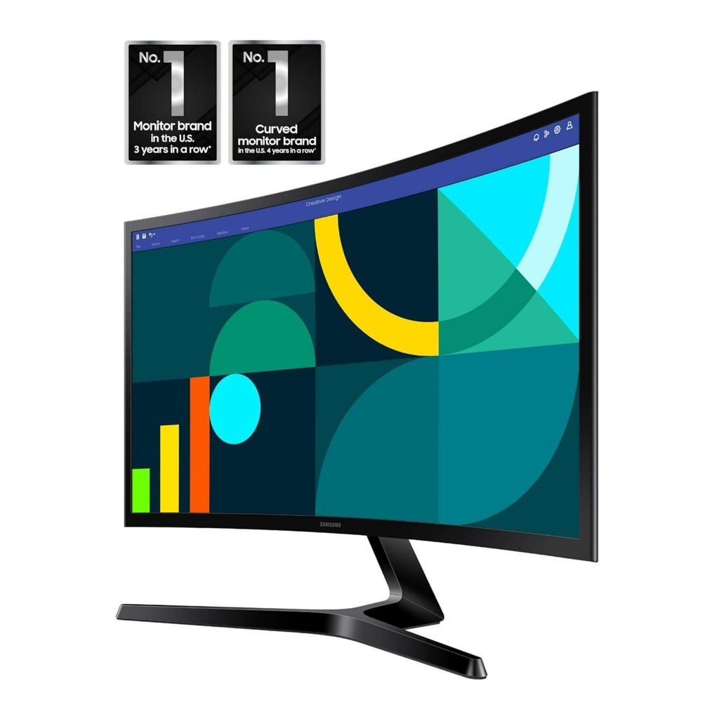 Samsung Essential S3 S36GD 24-Inch FHD 1800R Curved Monitor (Black)