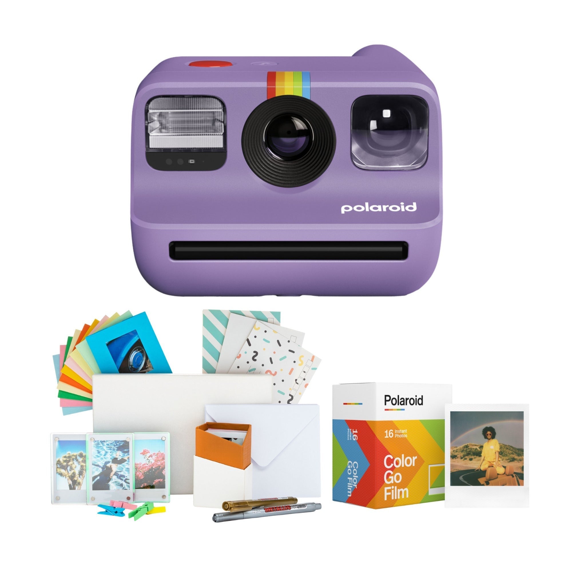 Polaroid Go Generation 2 Instant Camera (Purple) with Accessories Bundle