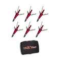 Wasp Jak-X 100-Grain Mechanical Broadhead Crossbow Arrow (6-Pack) with Case