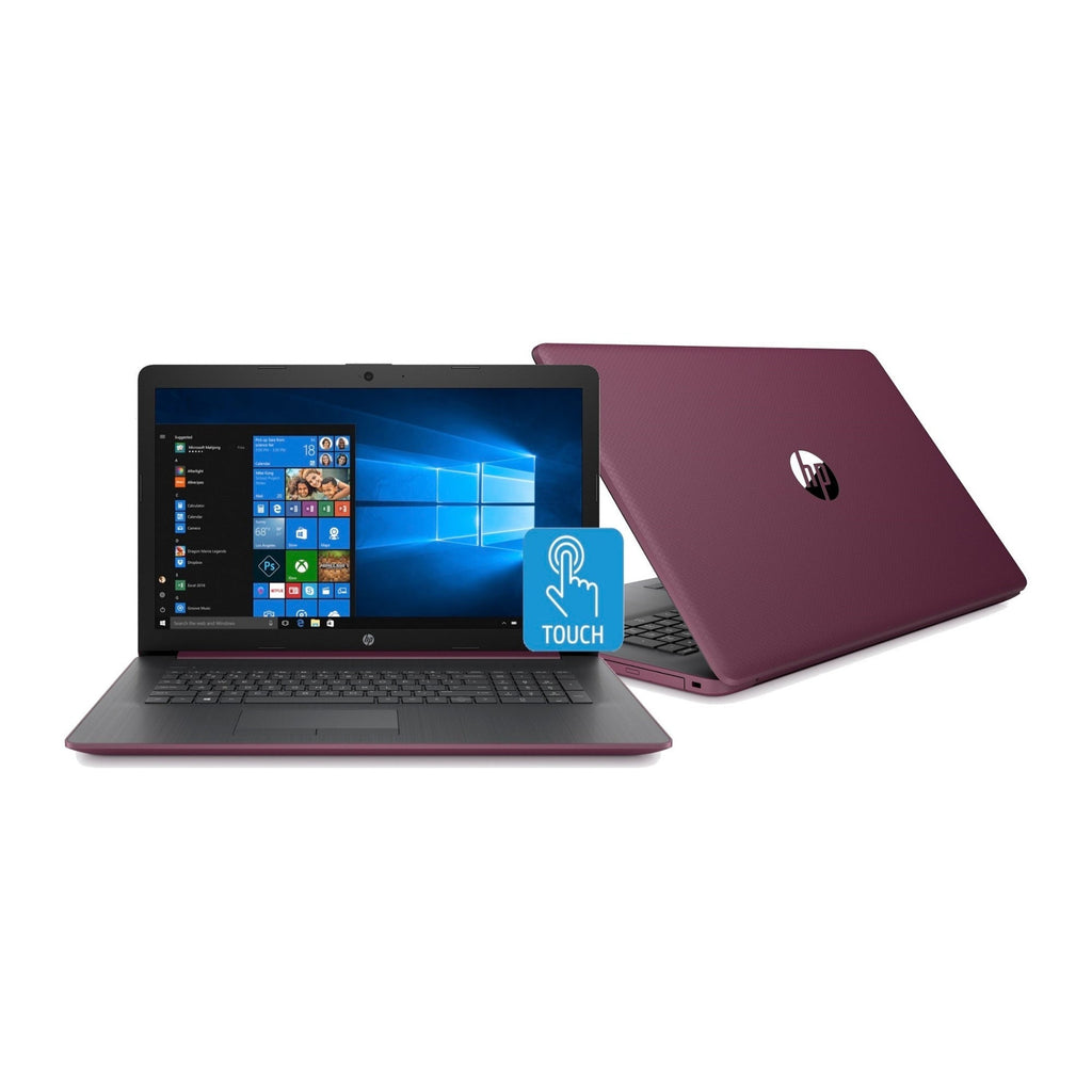 HP 17-CA0018 17.3" HD+ Touchscreen Laptop, AMD A9-9425, 8GB RAM, 256GB SSD, Backlit Keyboard, Windows 10 (Certified Refurbished)
