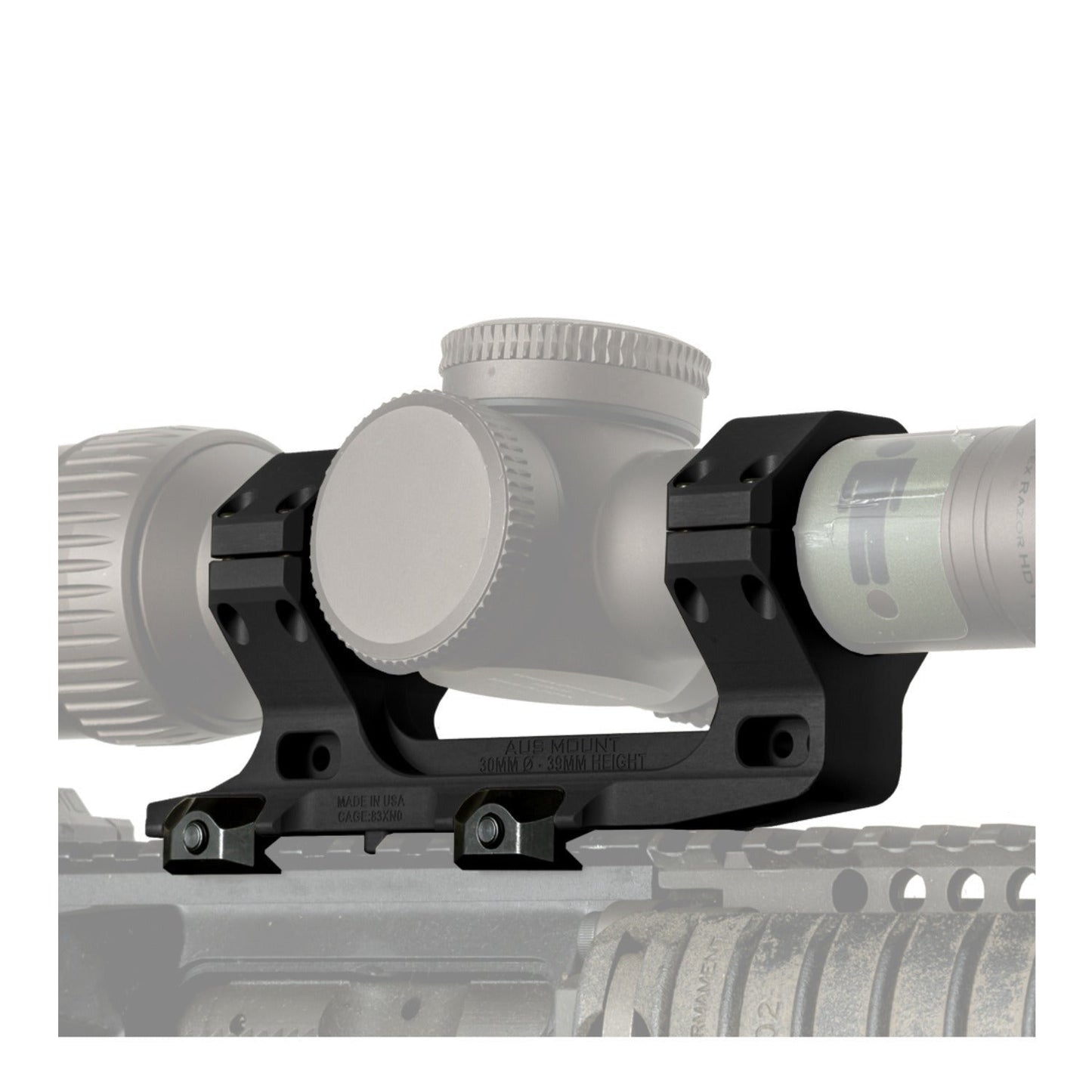 Reptilia AUS 30mm Optic Mount 1.54 inch MIL-STD Bundle with ROF-90 and Bubble Level Offset Mount