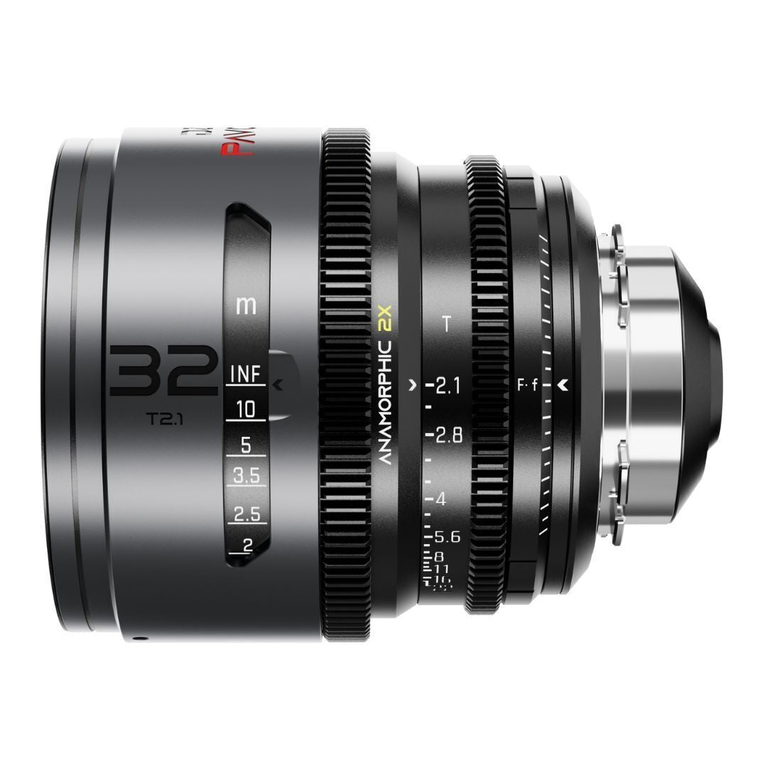 DZOFilm PAVO 32mm Anamorphic 2x T2.1 Neutral Coating PL or EF Mount Lens (Space Gray and Black)