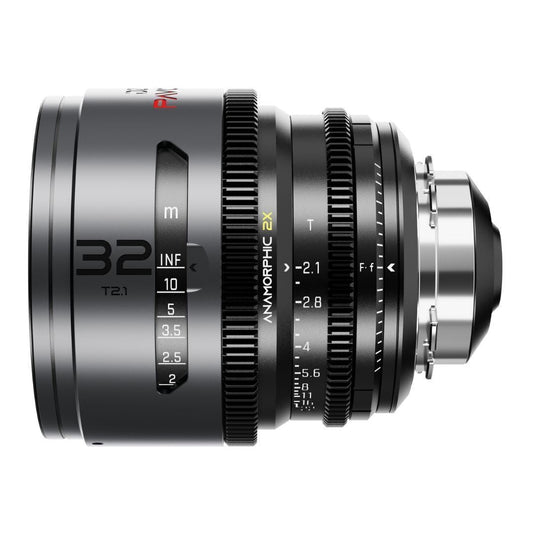 DZOFilm PAVO 32mm Anamorphic 2x T2.1 Neutral Coating PL or EF Mount Lens (Space Gray and Black)
