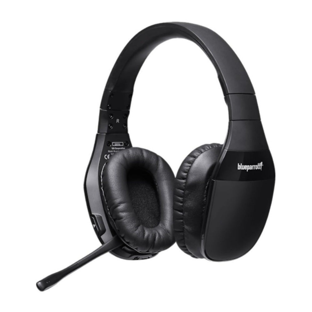 BlueParrott S450-XT Bluetooth Stereo Headset, Noise-Canceling Mic (Black) (Certified Refurbished)