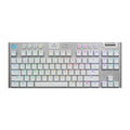 Logitech G915 TKL Tenkeyless Wireless RGB Mechanical Gaming Keyboard (White)