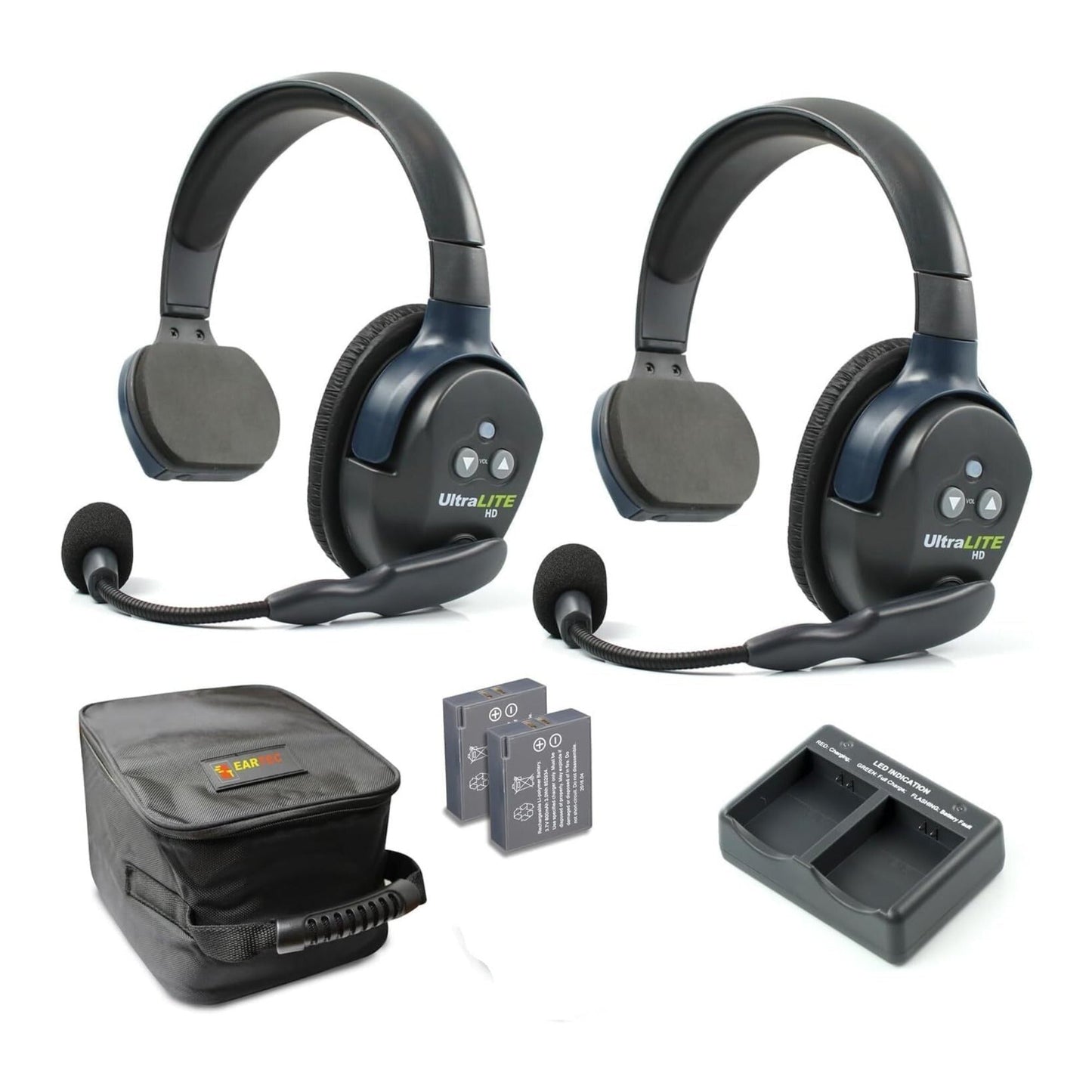 EARTEC UL2S Ultralite-HD 2-Person Wireless Intercom Headset Communication System