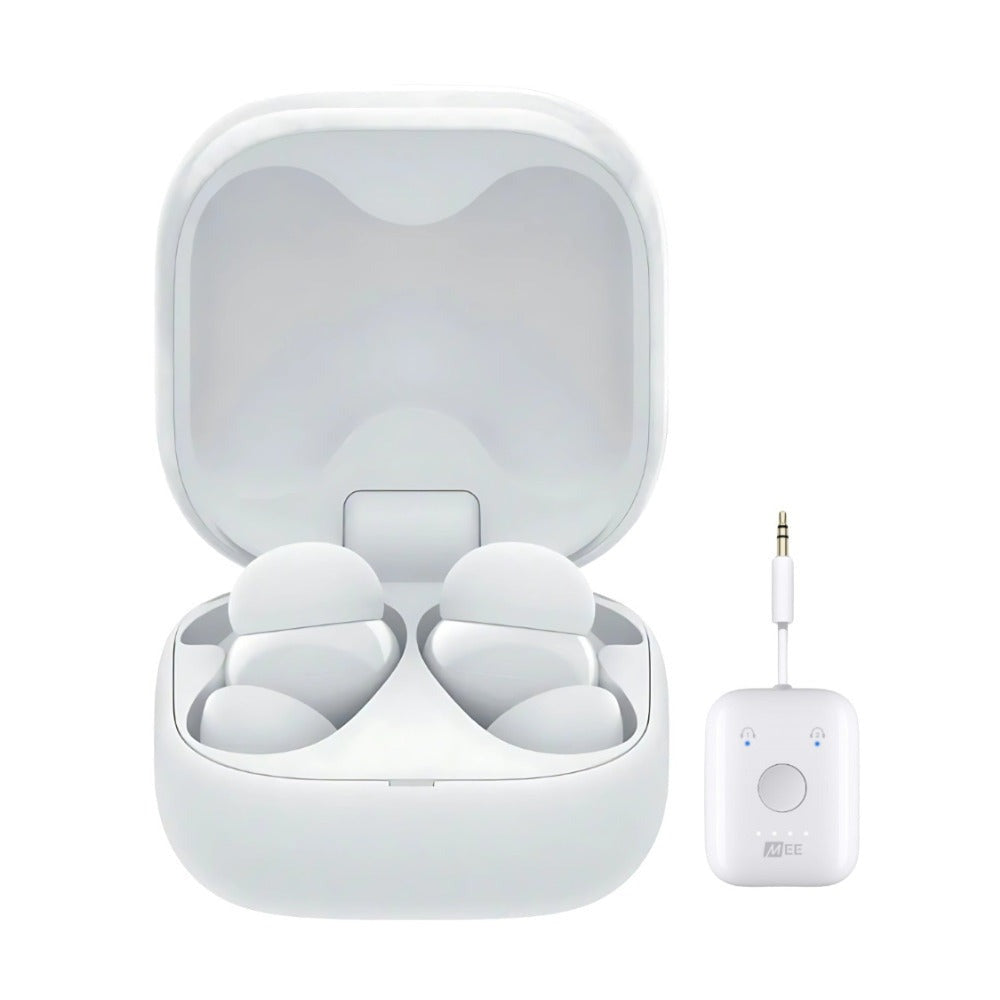 Sony LinkBuds Fit True Wireless Noise Canceling Earbuds Bundle (White)