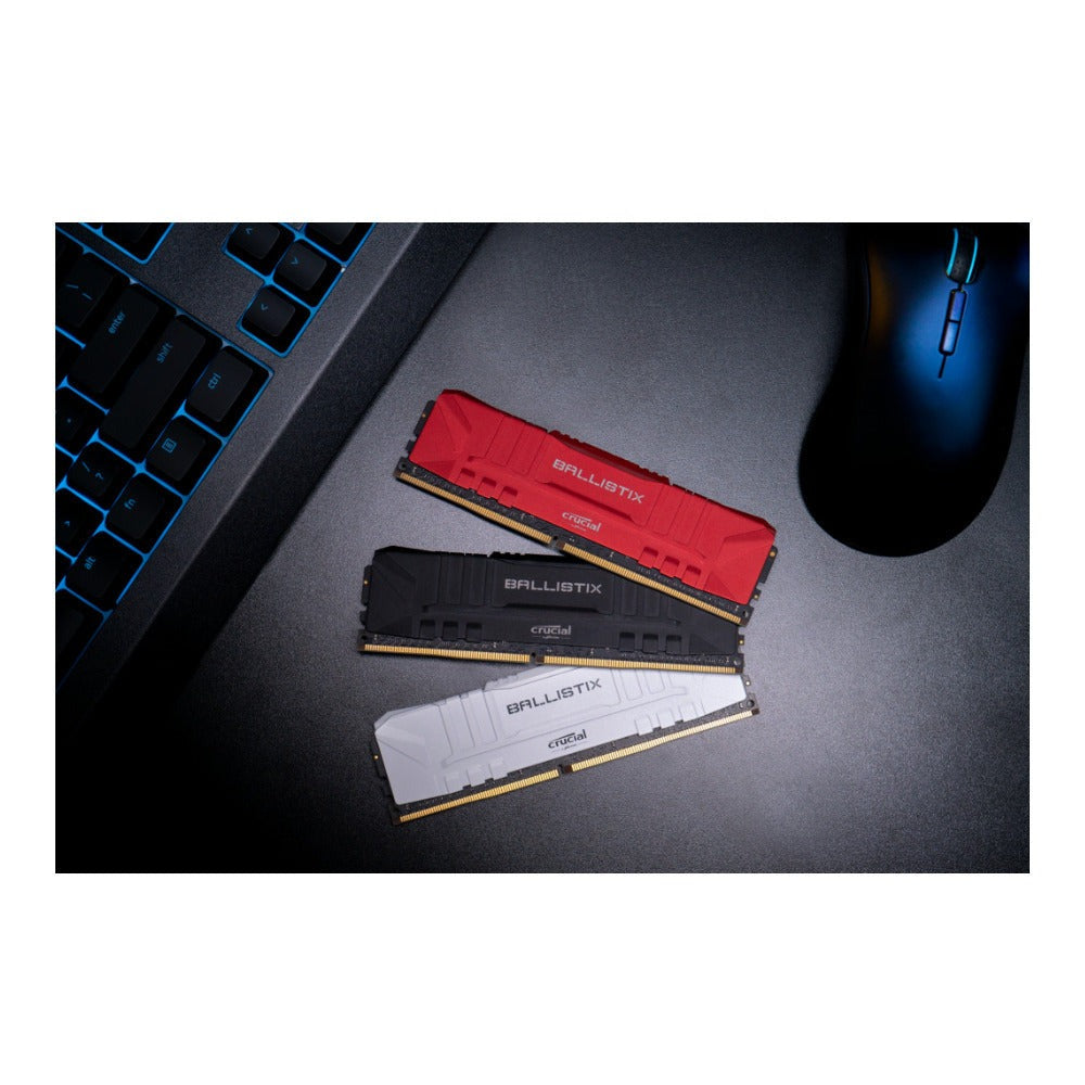 Crucial Ballistix CL15 UDIMM 32GB DDR4-3000 Gaming Memory Kit (2 x 16GB, White)