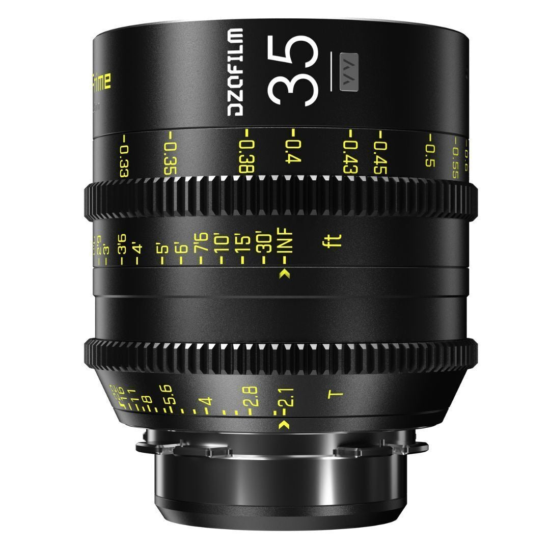 DZOFilm Vespid 25mm, 35mm, 50mm, 75mm, 100mm, 125mm T2.1, and Macro 90mm T2.8 7-Lens Kit B (Black)