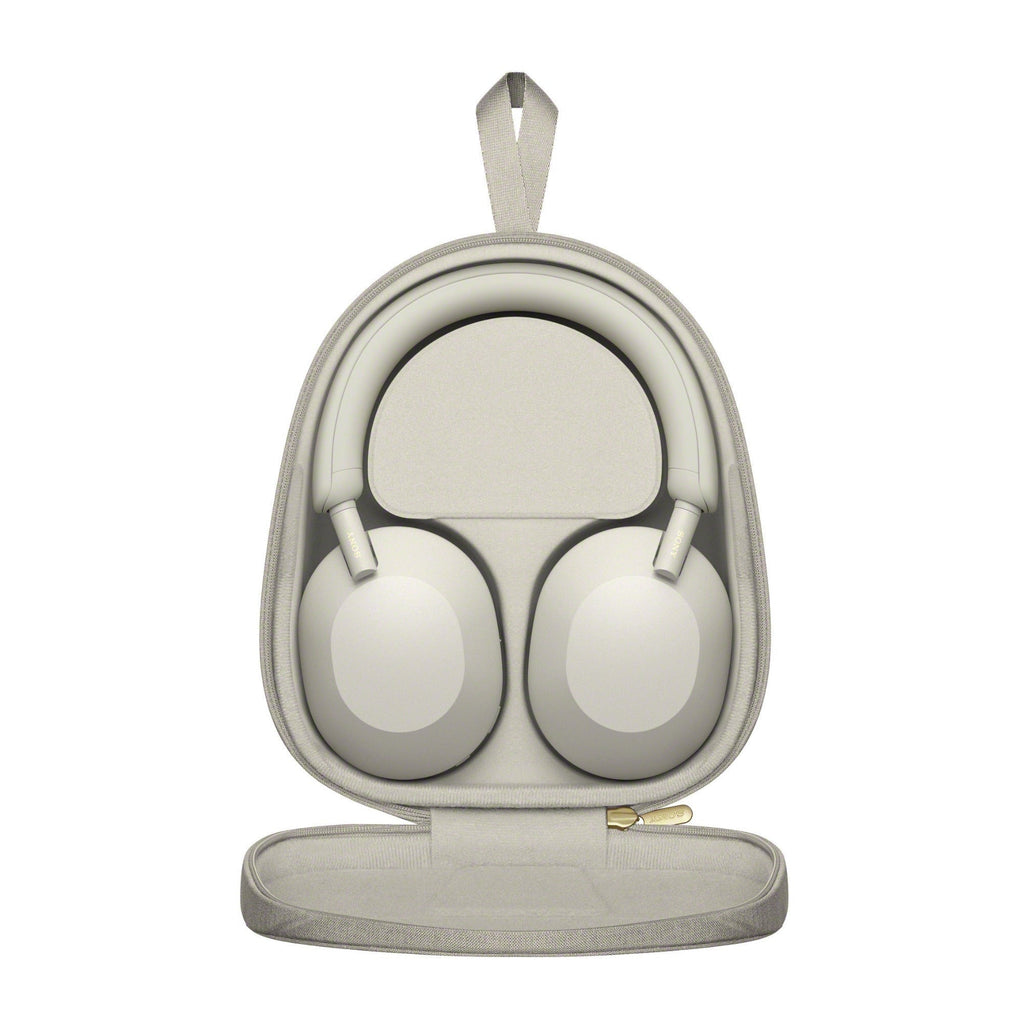 Sony WH-1000XM5 Wireless Noise Canceling Over-Ear Headphones Bundle (Silver)