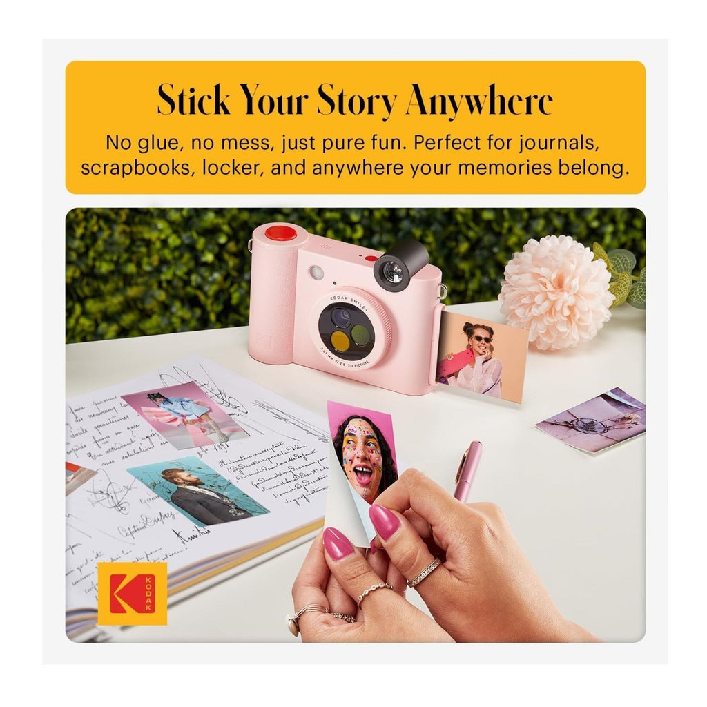 KODAK Smile+ Digital Instant Print Camera with Effect-changing Lens (Pink)