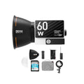 Zhiyun MOLUS G60 Bi-Color Pocket COB Monolight - 60W Power Output with 128GB Memory Card