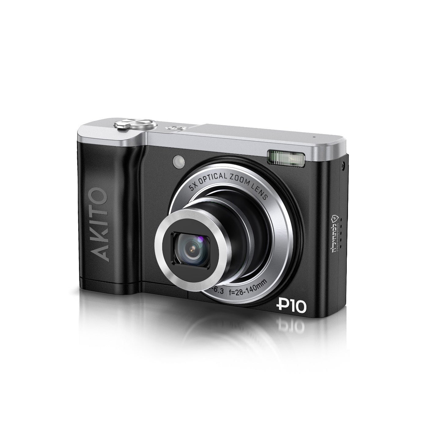 AKITO PLUS 10 Digital Camera, Black (Used)