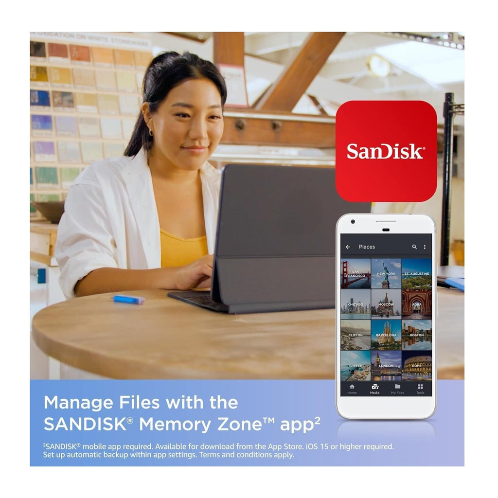 SanDisk 128GB Creator Series Phone Drive (USB-C / Lightning)
