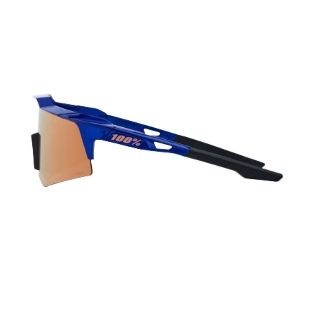 100% Speedcraft XS Sunglasses Cobalt Blue HiPER Copper Lens