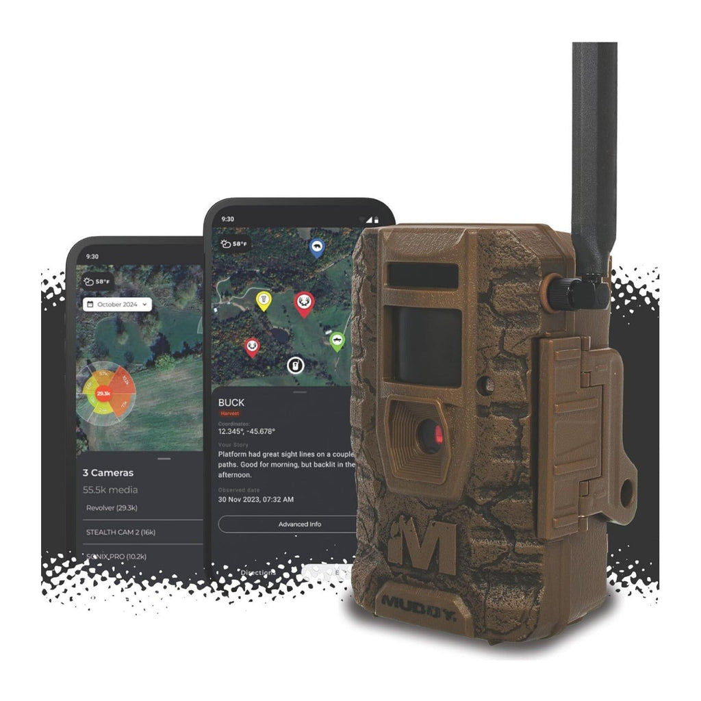 Muddy Outdoors Mitigator 3.0 Combo Cellular Trail Camera with Accessories Bundle