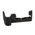 Koah Leather Half Case with Strap for Fujifilm X-H1 (Black)