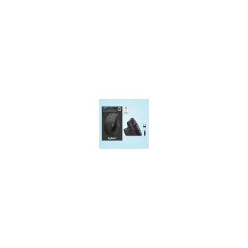 Logitech - Lift Left Vertical Wireless Ergonomic Left-Handed Mouse - Graphite