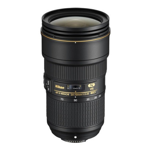 Nikon AF-S NIKKOR 24–70mm f/2.8E ED VR Lens (Open Box)