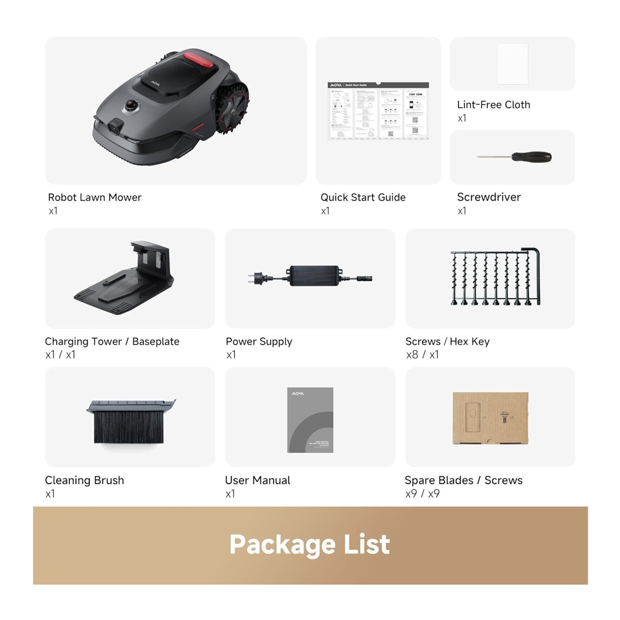 MOVA LiDAX Ultra 1000 Robot Lawn Mower - 360 3D LiDAR w/ AI Vision Auto-Mapping