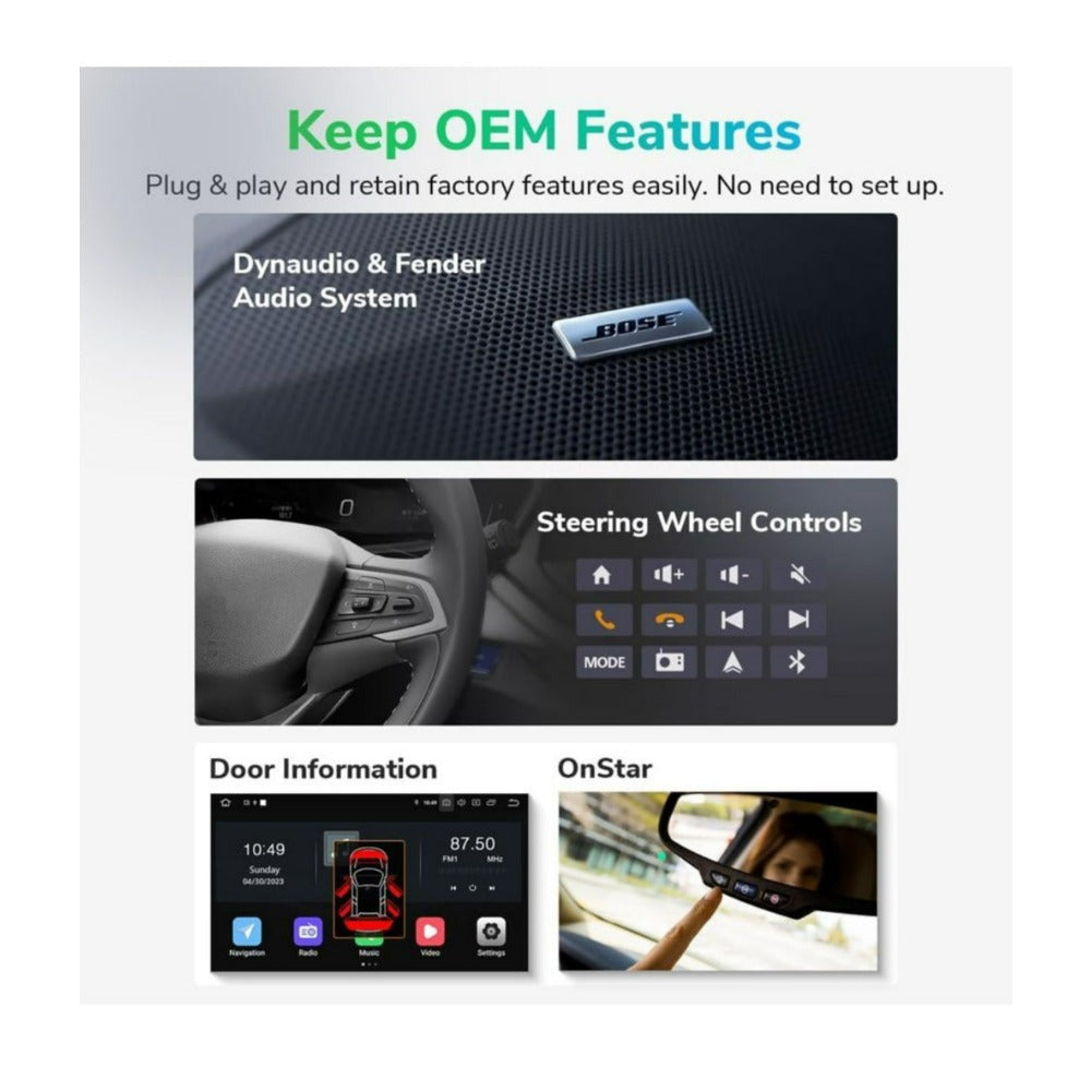 Eonon 6 Plus 64GB Car Stereo with Android 13 System and 8-Inch QLED Capacitive Touch Screen
