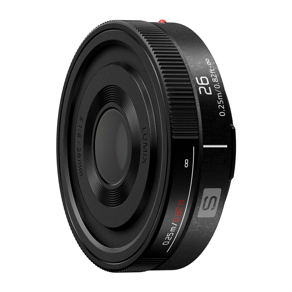 Panasonic Lumix S 26mm f/8 Lens, S-R26, Black (Certified Refurbished)