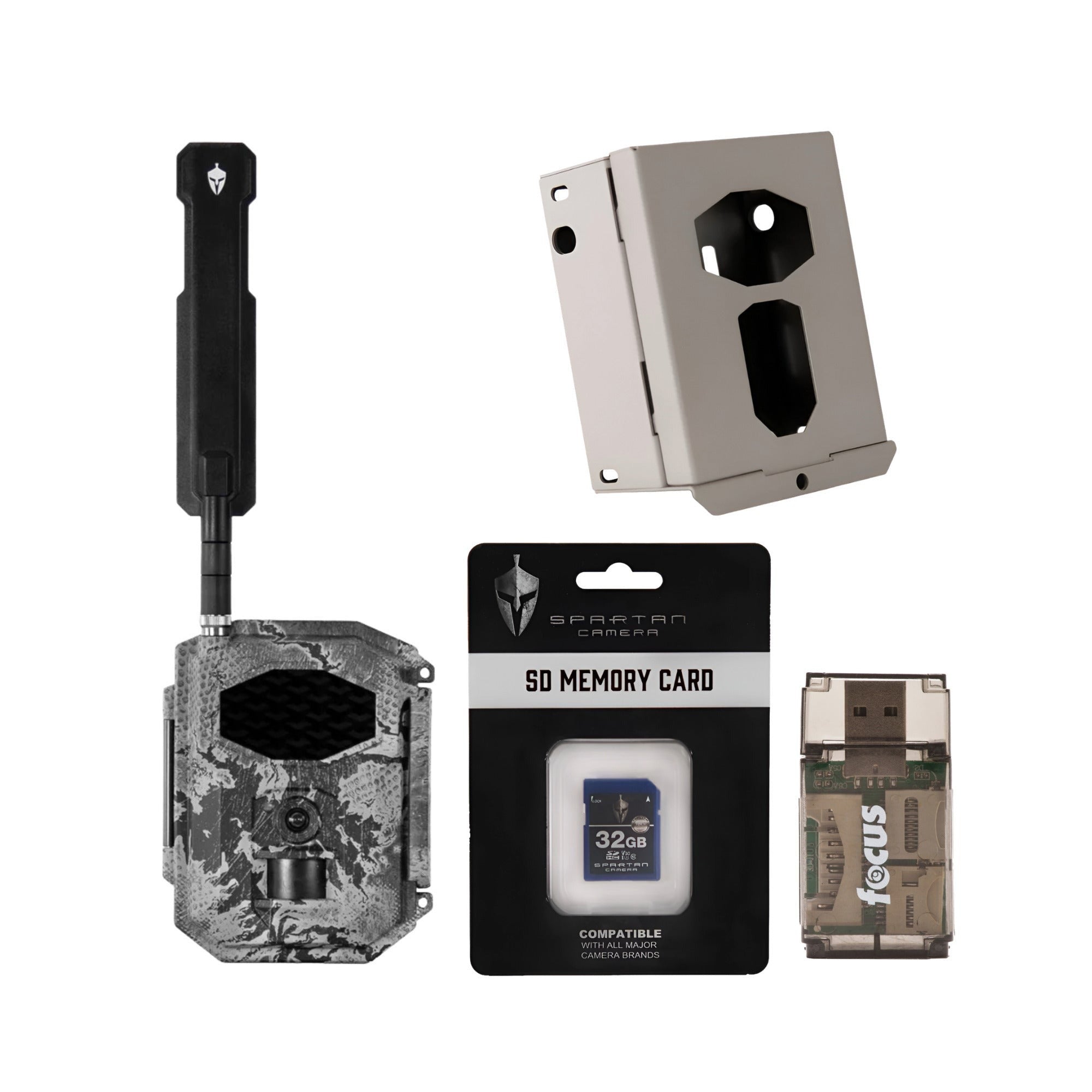 Spartan GoCam2 4G/LTE Multi-carrier Trail Camera (Areus Camo) with Accessories