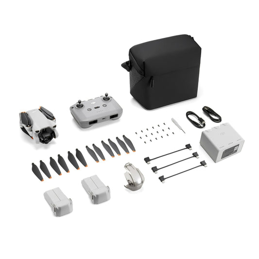 DJI Mini 3 Camera Drone with RC-N1 Remote Controller (Fly More Combo)