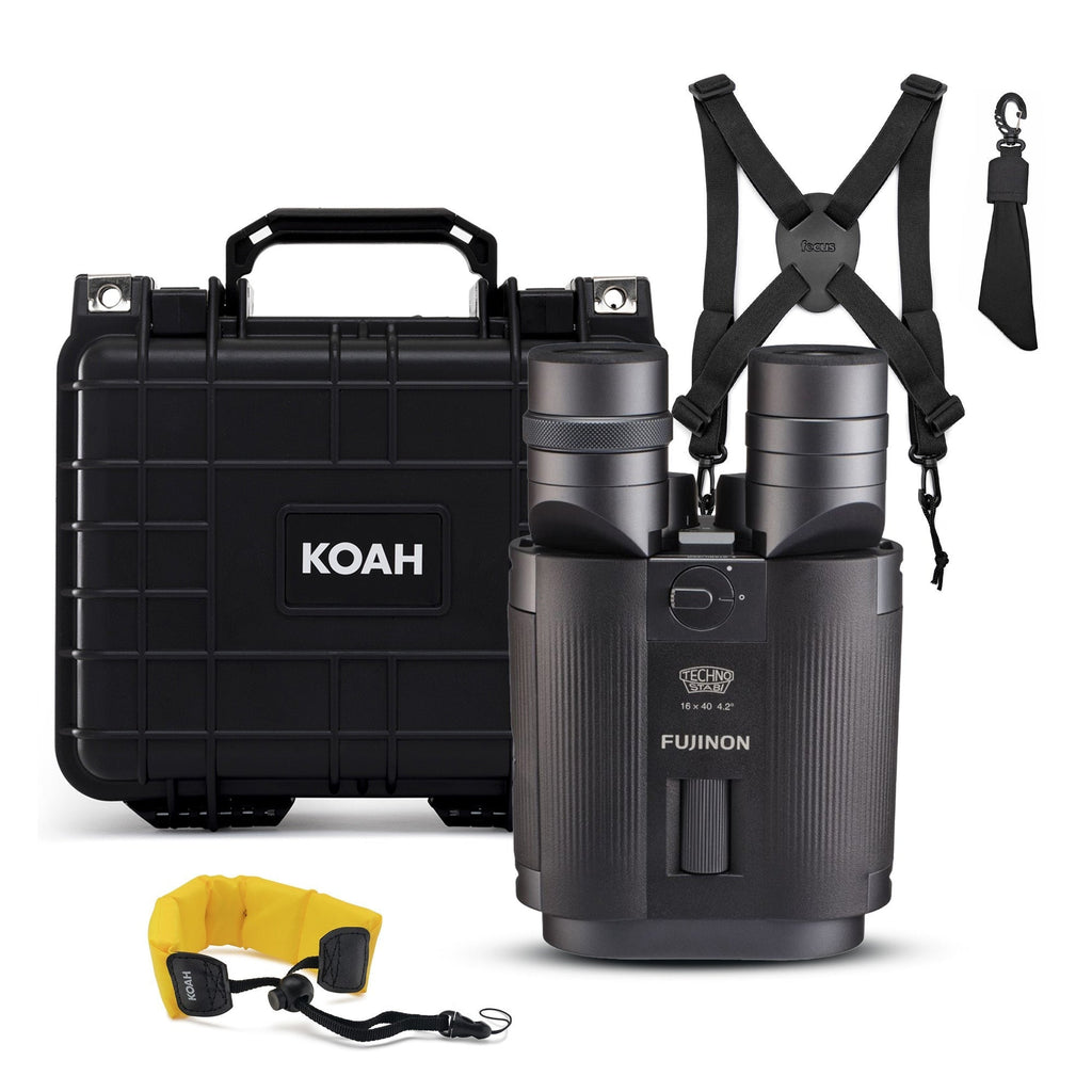 Fujifilm Techno-Stabi TS-L1640 Stabilized Binocular with Accessories Bundle