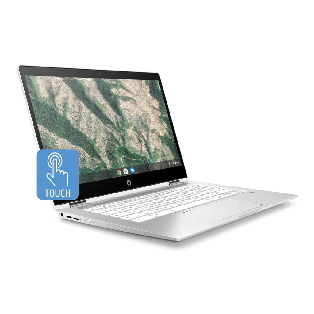 HP x360 Chromebook 14" HD Touch, Celeron N4000, 4GB RAM, 32GB eMMC, B&O Audio (Certified Refurbished)