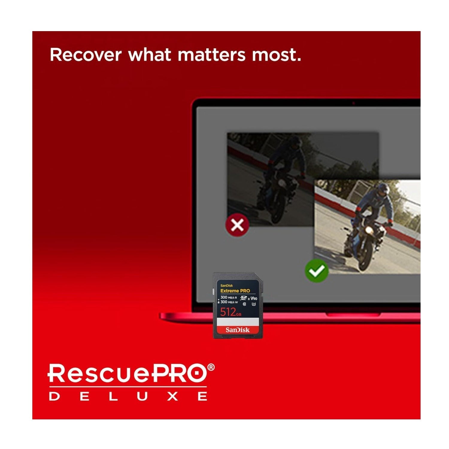SanDisk 512GB Extreme PRO UHS-II SDXC V90 Memory Card