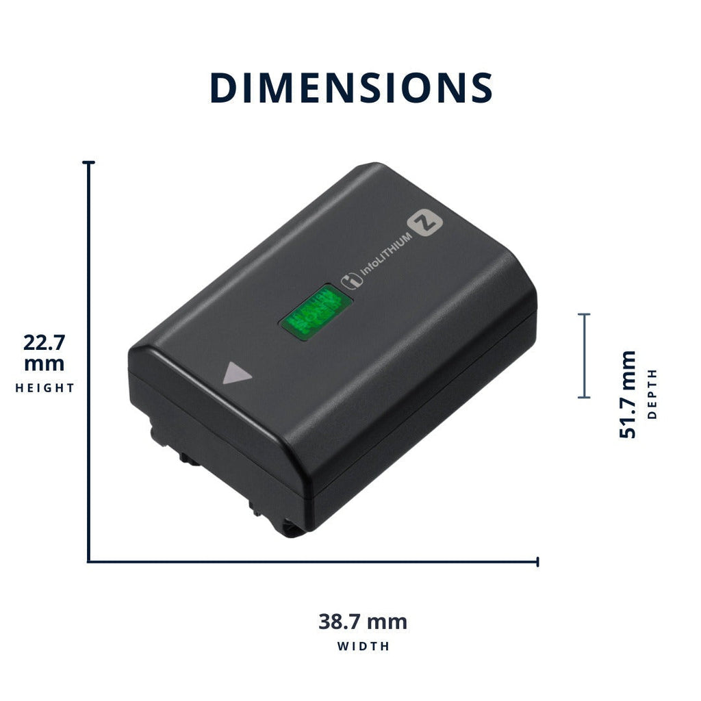 Sony NPFZ100 Z-Series Rechargeable Battery (Two-Pack) with Dual Charger Bundle