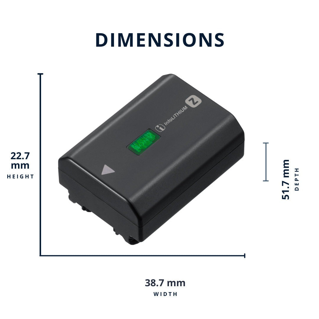 Sony NPFZ100 Z-Series Rechargeable Battery (Two-Pack) with Dual Charger Bundle