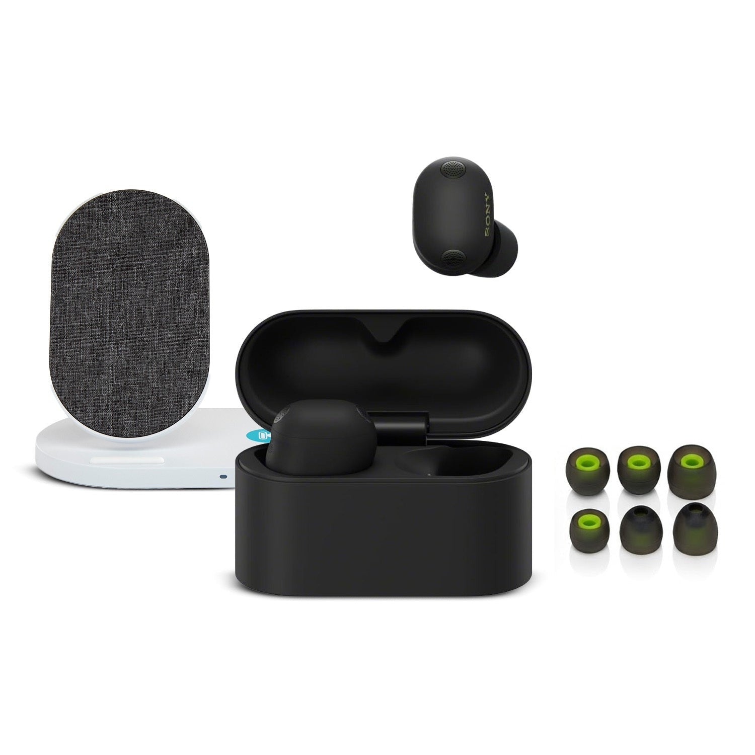 Sony WF-1000XM6 Wireless Earbuds (Black) with Accessories Bundle
