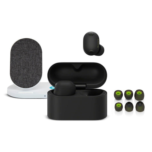 Sony WF-1000XM6 Wireless Earbuds (Black) with Accessories Bundle