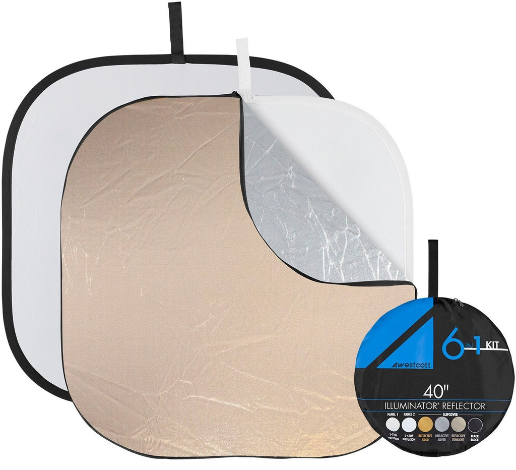Westcott Illuminator Collapsible 6-in-1 Reflector Kit (42")