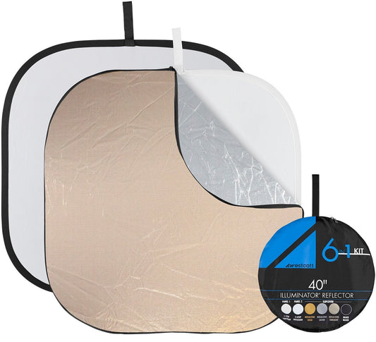 Westcott Illuminator Collapsible 6-in-1 Reflector Kit (42")