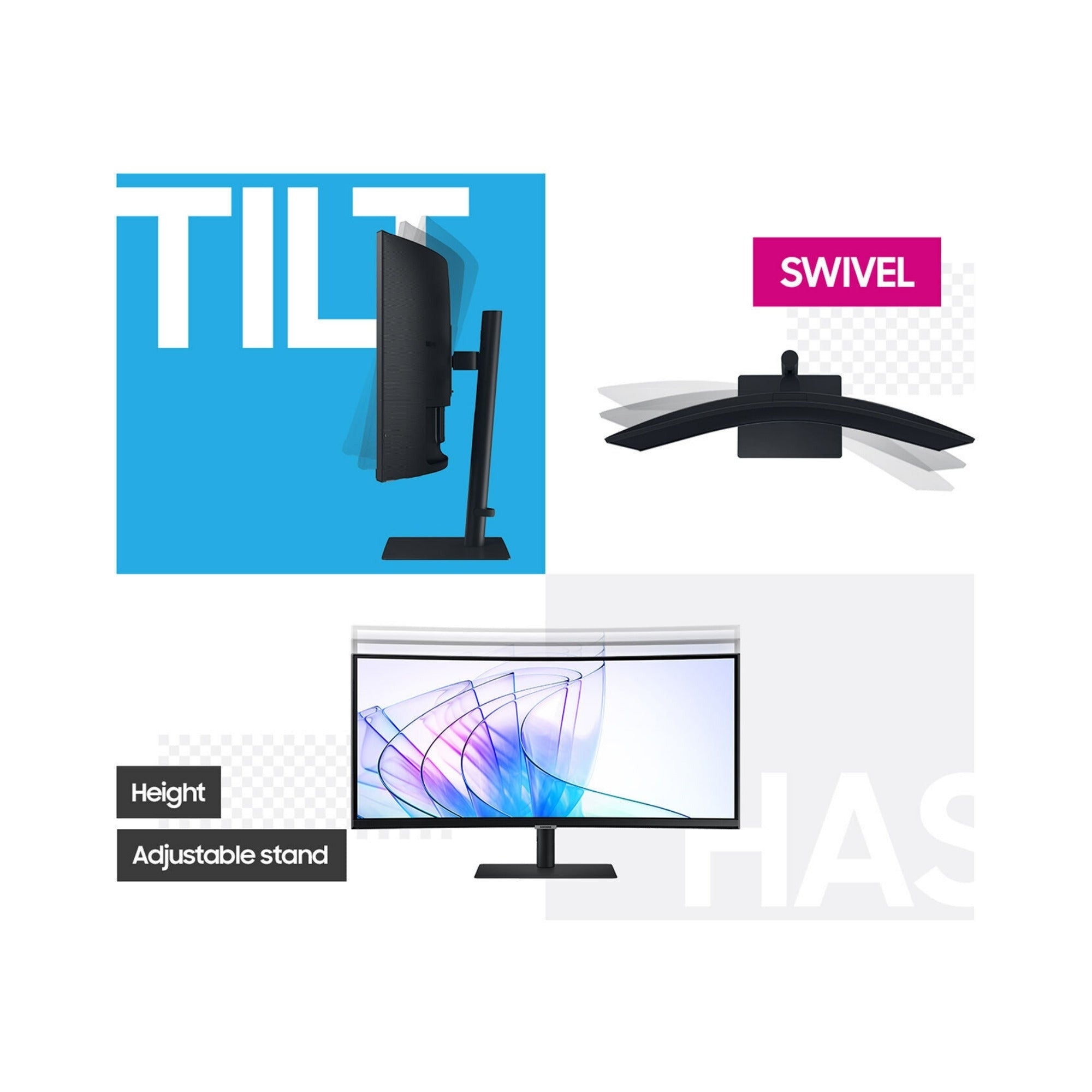 Samsung ViewFinity S65VC 34-Inch 1440p HDR 100Hz Curved Ultrawide Monitor