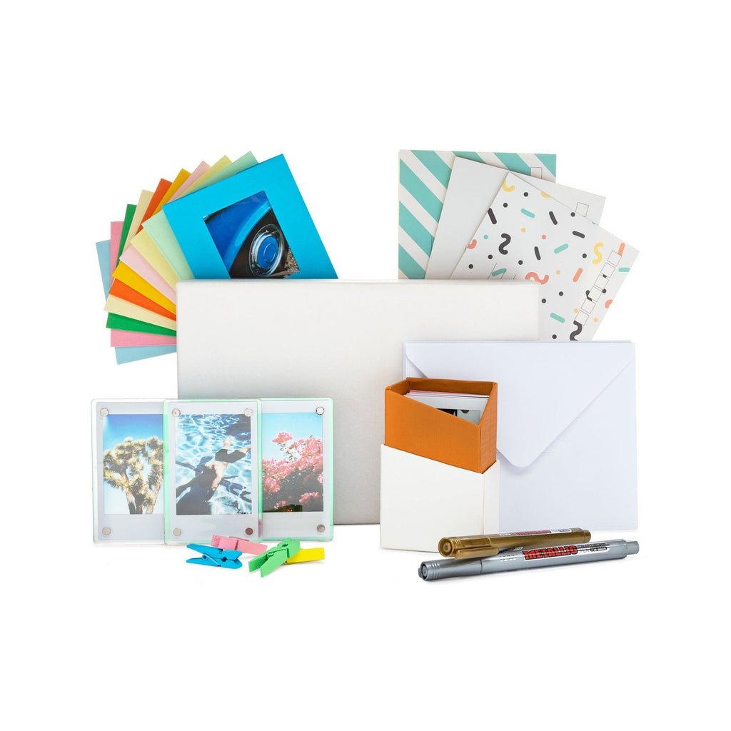 Fujifilm Instax Mini 99 Silver Analog Instant Camera Bundle with 20-Pack Film and Acccessories Kit