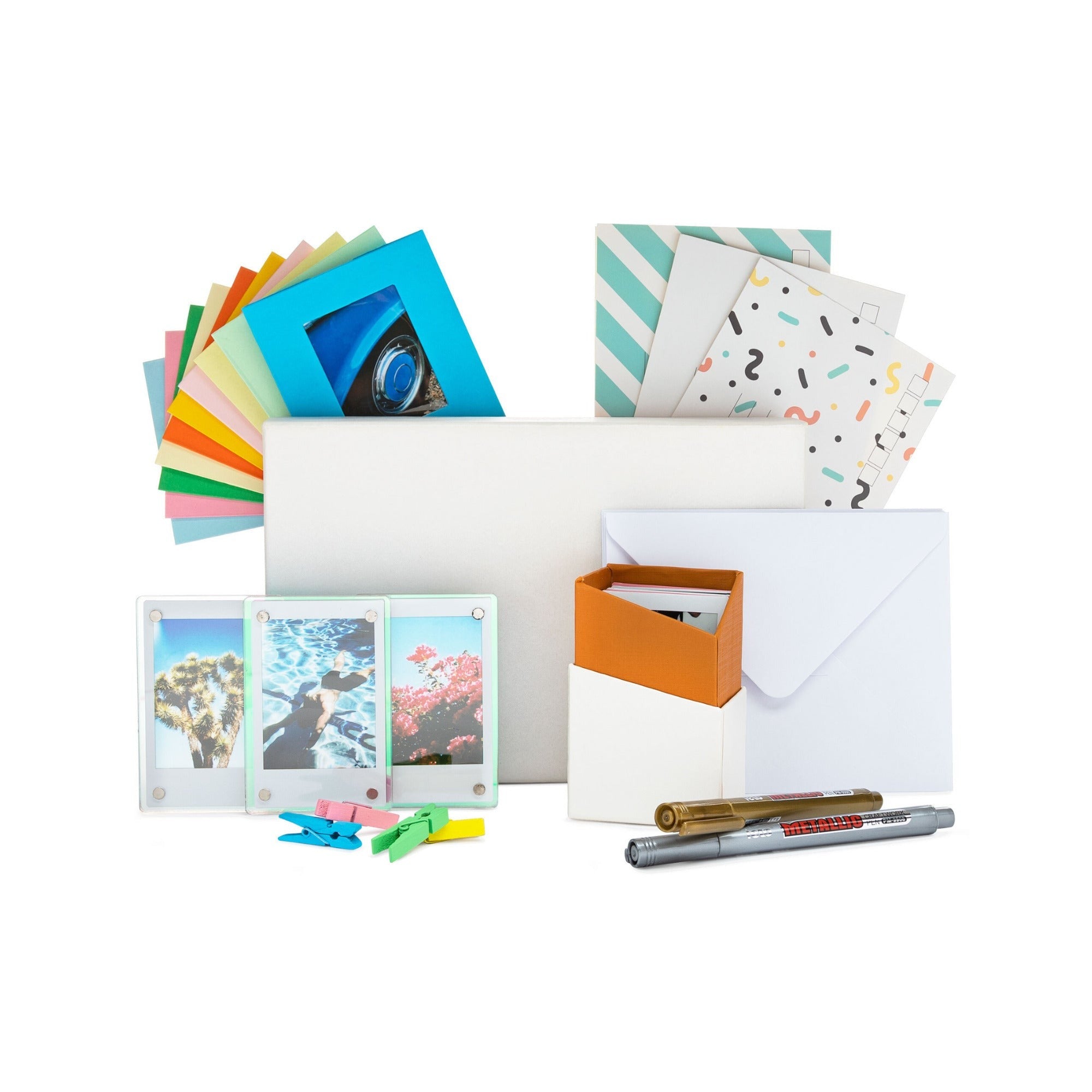 Fujifilm Instax Mini 99 Silver Analog Instant Camera Bundle with 20-Pack Film and Acccessories Kit