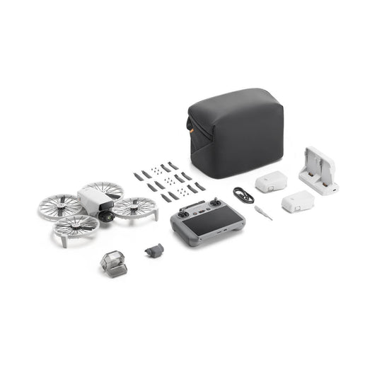 DJI Flip Fly More Combo Camera Drone with DJI RC 2, Extra Batteries, Charging Hub, and Bag (White)