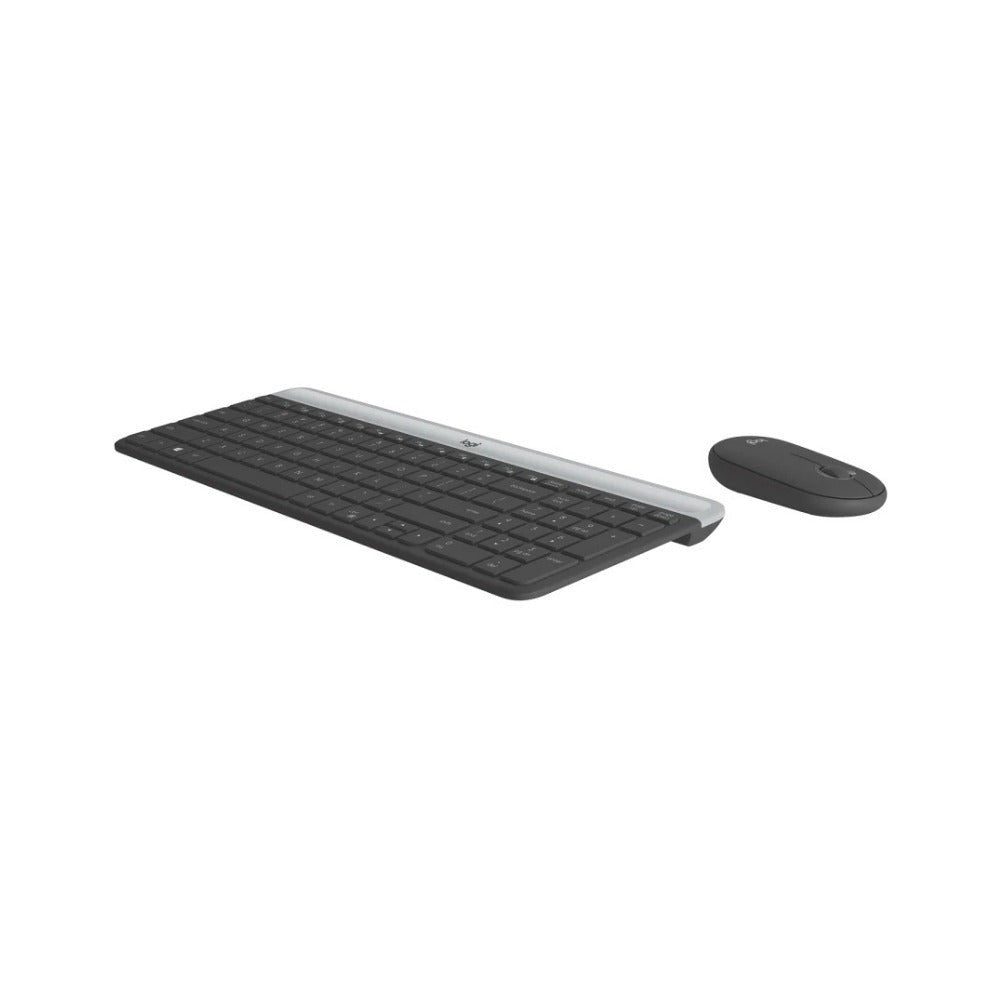 Logitech MK470 Ultra-Slim Compact Wireless Keyboard and Mouse Combo with Optical Tracking (Graphite)