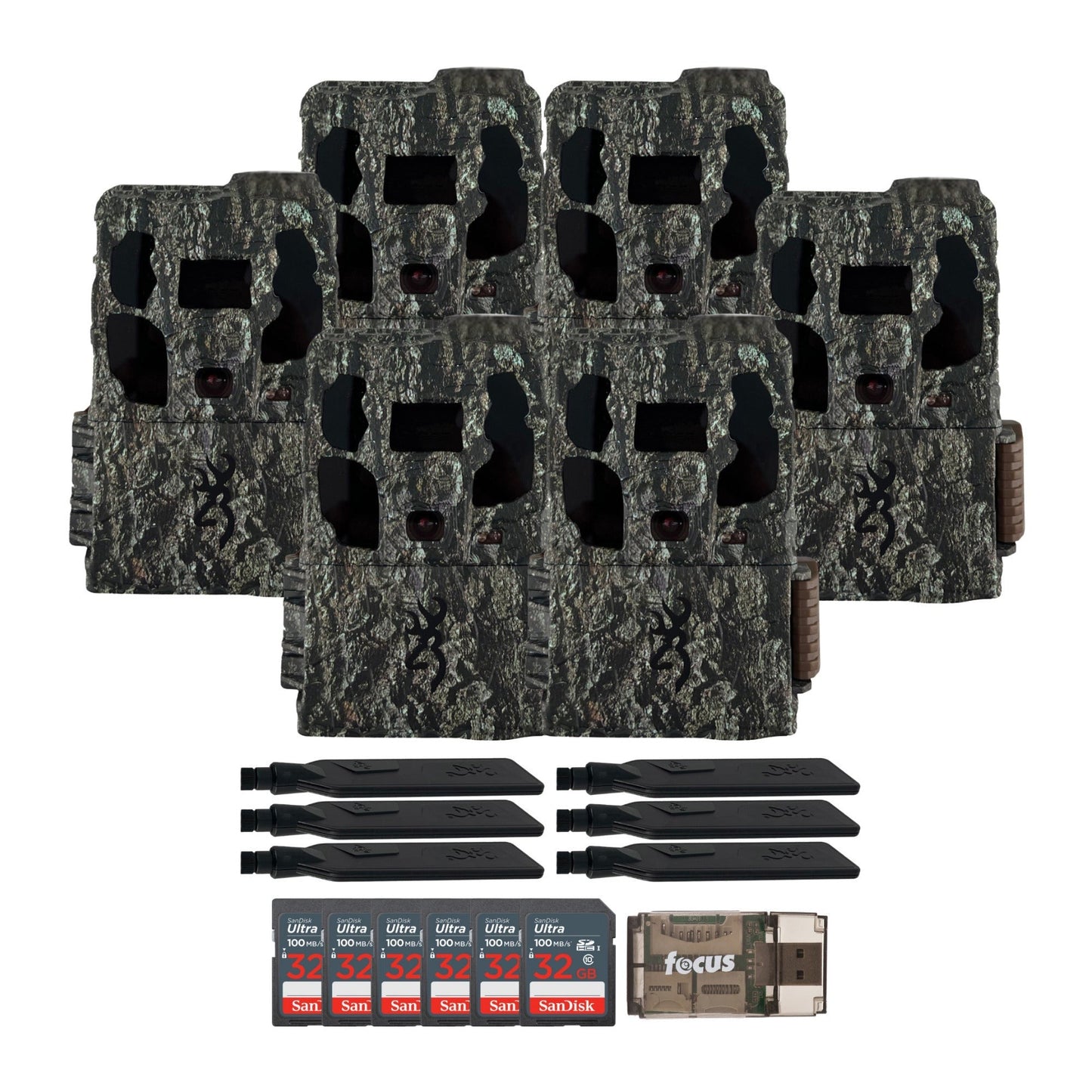Browning Trail Cameras - Defender Wireless Pro Scout Max HD AI (6-Pack) Bundle