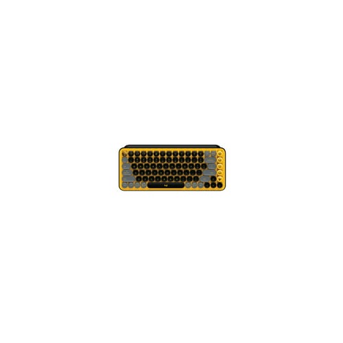 Logitech POP Keys Wireless Mechanical Keyboard with Emoji Keys - Blast Yellow (Open Box)