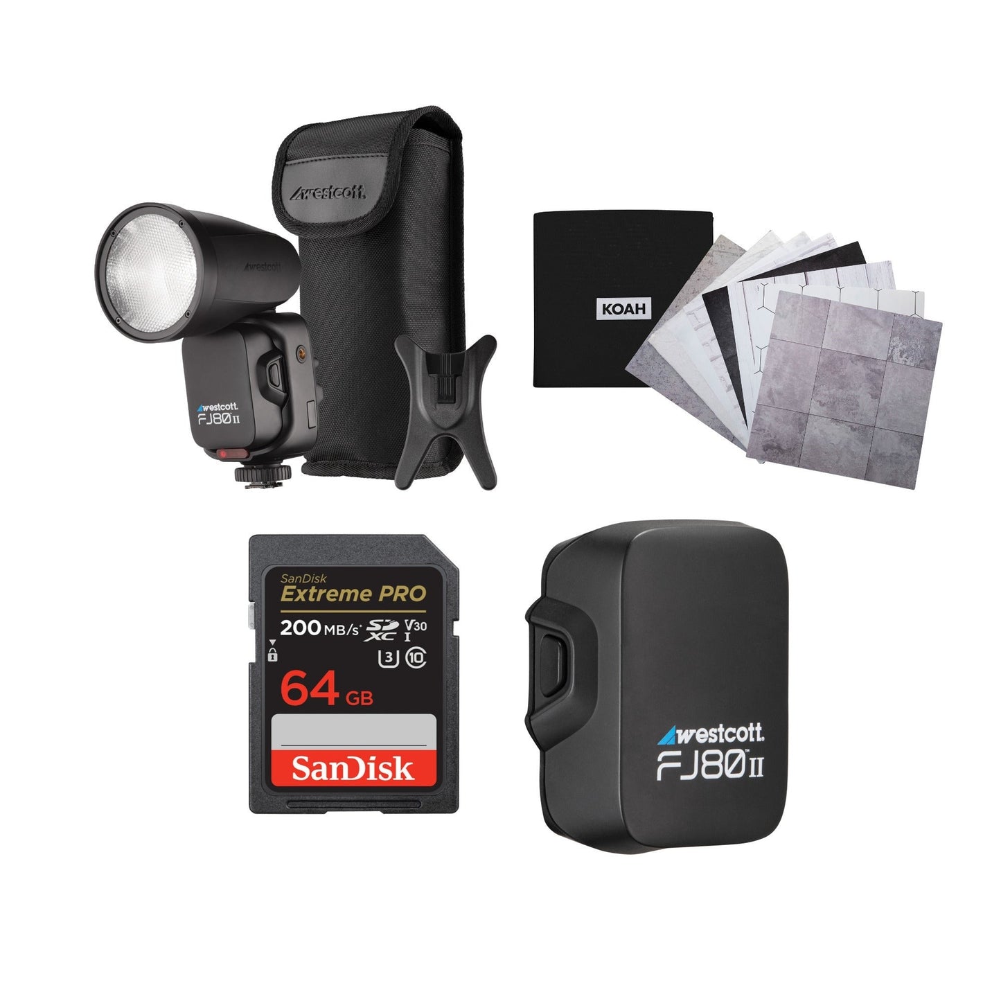 Westcott FJ80 II S Touchscreen 80Ws Speedlight with Sony Camera Mount, and Lithium Battery Bundle