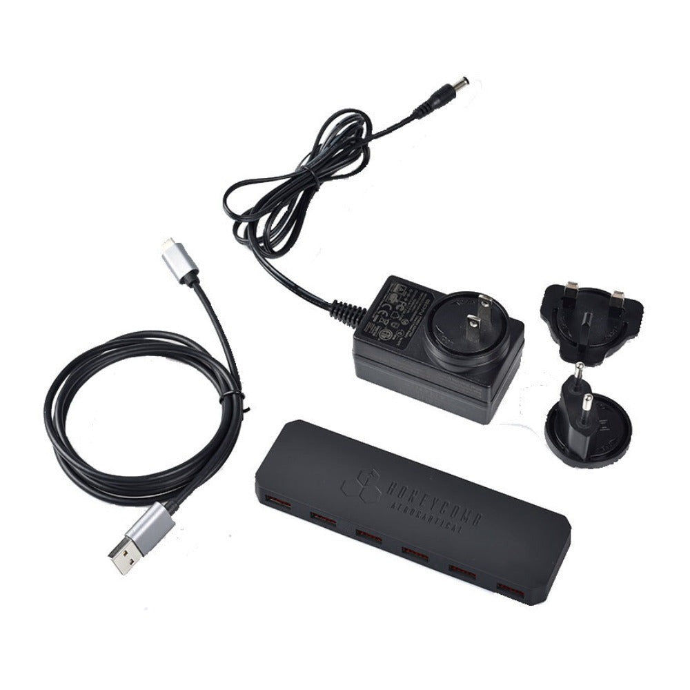 Honeycomb Aeronautical Flight Sim 6-Port USB Hub for PC/MAC