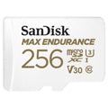 SanDisk MAX ENDURANCE UHS-I MicroSDXC 256GB Memory Card with Micro SD Adapter and 100MBPS Read Speed